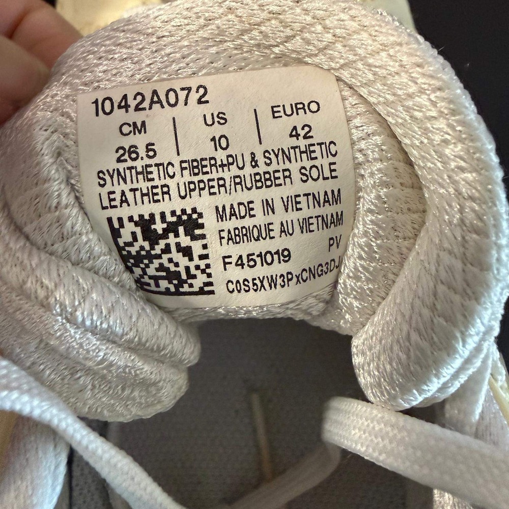 Asics Gel-Resolution 8 Womens Tennis Shoes Cream Silver 1042A072 Size 10 - Picture 3 of 16
